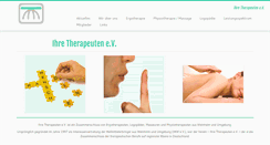 Desktop Screenshot of ihretherapeuten-ev.de